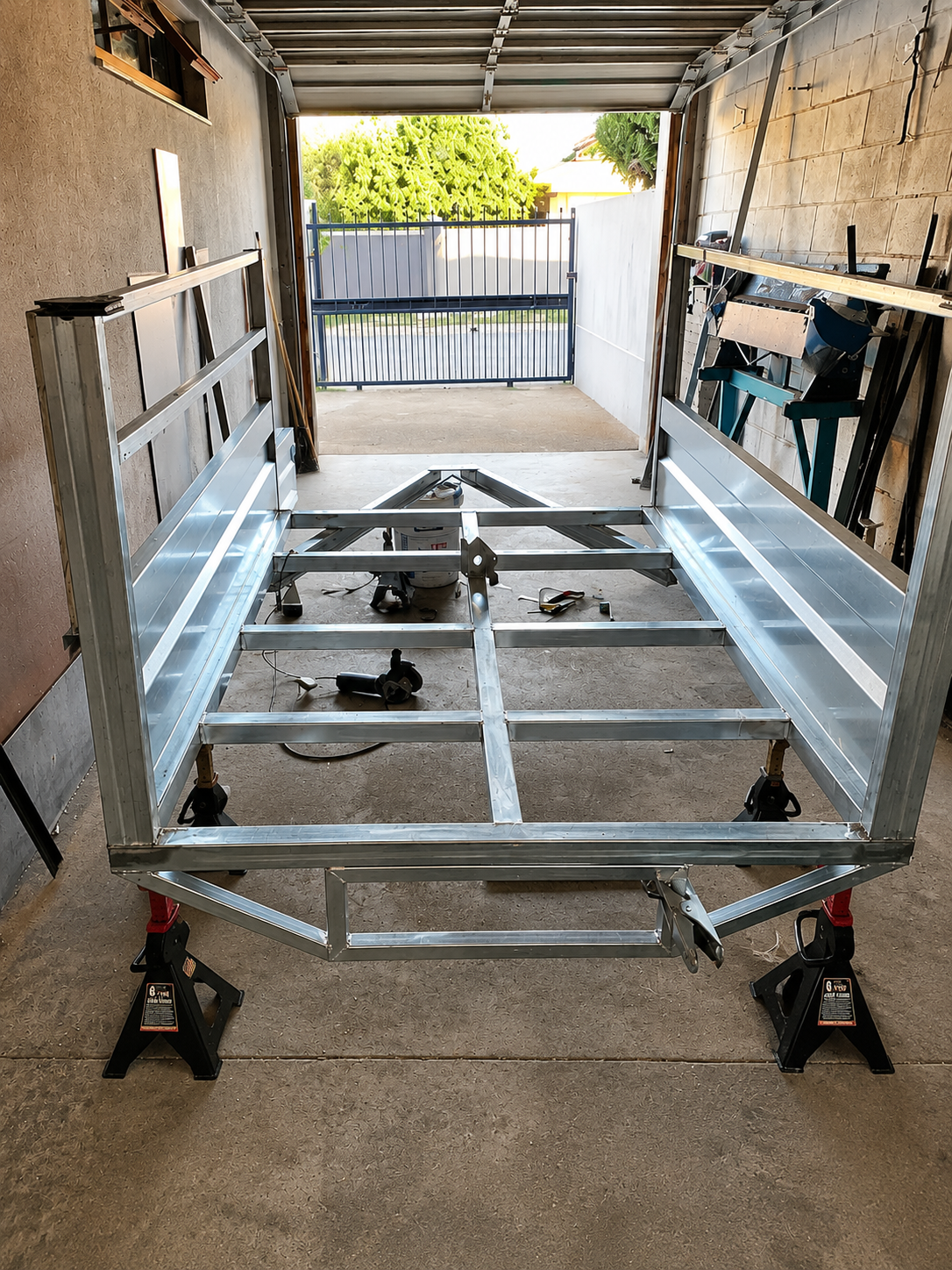 Trailer under construction at Buffalo Trailers